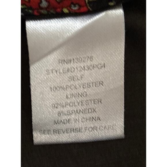 Daniel Rainn Women's Size Large Sheer Black Floral Breathable Long Sleeve Blouse - Picture 4 of 11